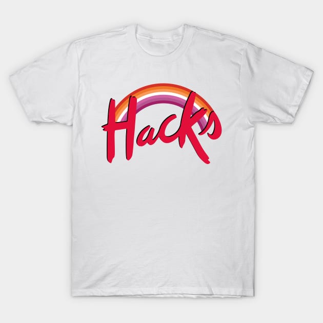 Hacks Lesbian Pride Rainbow T-Shirt by Emmikamikatze